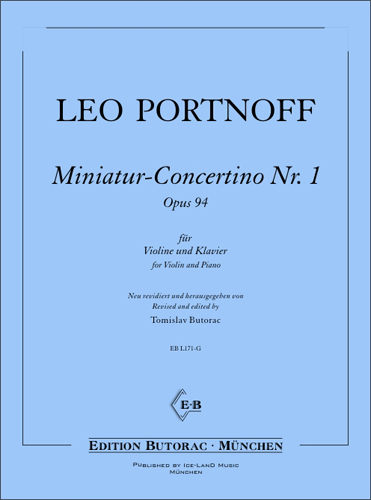 Cover - Leo Portnoff, Miniatur-Concertino Nr. 1